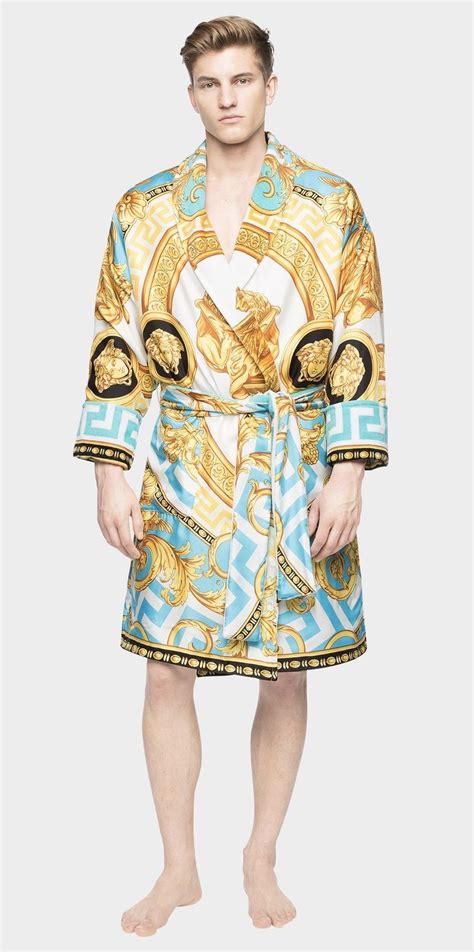 versace silk bathrobe|versace bathrobe women.